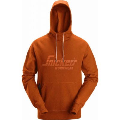 Snickers Workwear mikina s kapucí Bright oranžová – Zboží Mobilmania