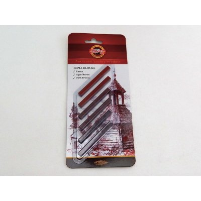 Koh-i-noor křídy sepiové souprava 6ks 7 x 7 mm – Zboží Mobilmania