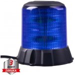 Robustní modrý LED maják, černý hliník, 96W, ECE R65 , WL405FIXBLU – Zbozi.Blesk.cz