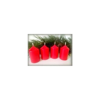Bony Svíčka adventní 4ks - červená 40 x 65 mm | Zboží Auto