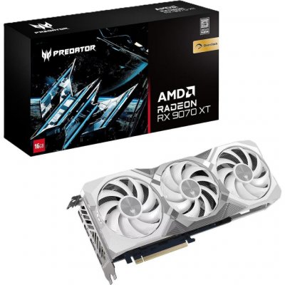 Acer PREDATOR BIFROST Radeon RX 9070 XT White OC 16GB GDDR6 DP.Z4FWW.P02 – Hledejceny.cz