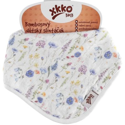 Kikko Bambusový slintáček XKKO BMB Digi Blue Wildflowers – Zboží Mobilmania
