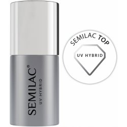 Semilac Paris UV Hybrid Top vrchní lak na nehty pro dokonalou ochranu a intenzivní lesk 7 ml