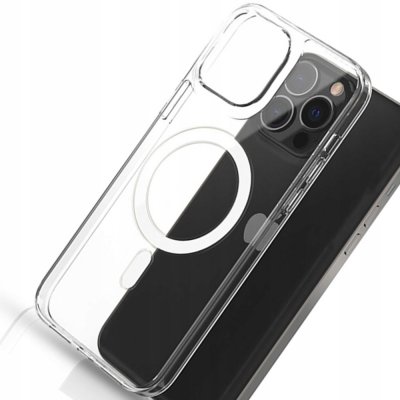 Pouzdro Clear Magnetic silikonové MagSafe iPhone 14 Transparent