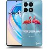 Pouzdro a kryt na mobilní telefon Honor Picasee silikonový průhledný obal pro Honor X8a - Flamingos pár