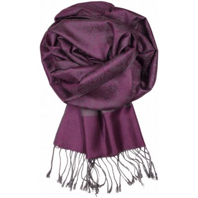 Dalmina Roma kašmírová šála pro ženy_107 tmavě fialová – Sleviste.cz