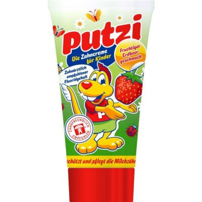 Putzi dětská pasta na zuby s jahodovou chutí 50 ml – Hledejceny.cz