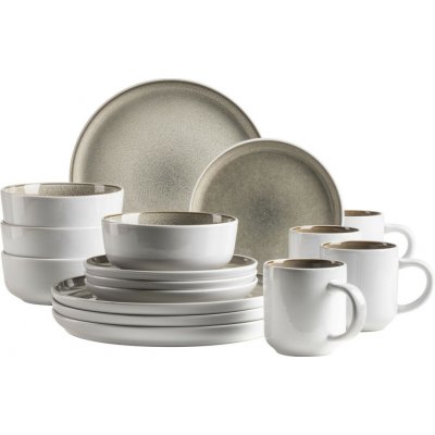 Mäser jídelní sada Lunaria Brown 16 ks – Zboží Dáma