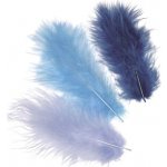 Dekorativní peříčka Marabu 4 g - odstíny modré – Sleviste.cz