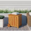 Zahradní úložný box vidaXL box s kolečky 60 x 50 x 58 cm masivní akácie
