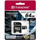 Transcend microSDXC Premium 64 GB UHS-I TS64GUSDU1