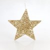 Vánoční dekorace Eurolamp Závěsná hvězda zlatá 45 cm