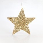 Eurolamp Závěsná hvězda zlatá 45 cm – Hledejceny.cz