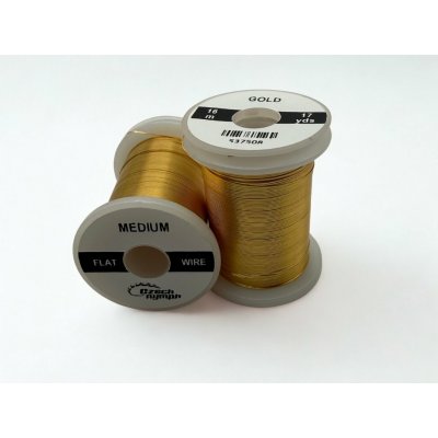 CzechNymph Plochý barevý drátek Medium stříbrný – Zboží Dáma