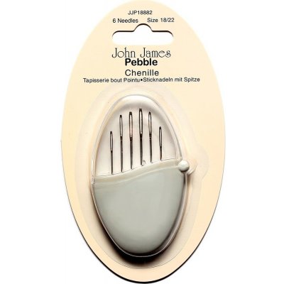 Jehly ruční č. 18 až č. 22 vyšívací ostré v pouzdru – Zboží Mobilmania