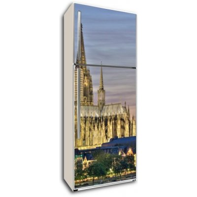 WEBLUX 26557919 Samolepka na lednici fólie K lner Dom am Abend Kolínská katedrála ve večerních hodinách rozměry 80 x 200 cm – Zbozi.Blesk.cz