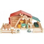 Tender Leaf Toys Dřevěný venkovský domeček pro panenku Cottontail Cottage 13 dílů – Zbozi.Blesk.cz