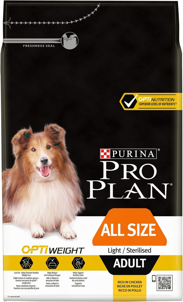 Purina Pro Plan All Sizes Adult Light Sterilised kuře 3 kg