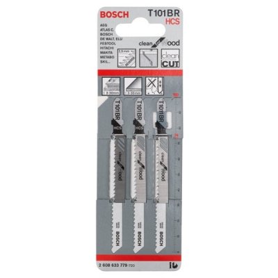 Bosch pilový plátek do kmitací pily T 101 BR/bal.3ks – Zboží Dáma