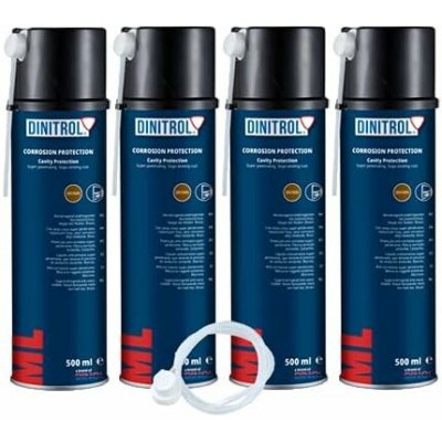 Dinitrol ML penetrační vosk do dutin 4 × 500 ml + prodlužovací tryska 600 mm – Zbozi.Blesk.cz