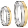 Prsteny Zlatnictví Zlatíčko Ocelové snubní prsteny Alejandro a Elena 042