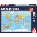 Schmidt Politická mapa světa 1500 dílků – Zbozi.Blesk.cz