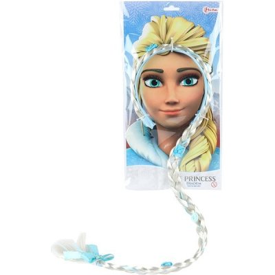 Sada krásy čelenka s copem 90cm Ledová princezna na kartě 35x18 cm – Zboží Mobilmania