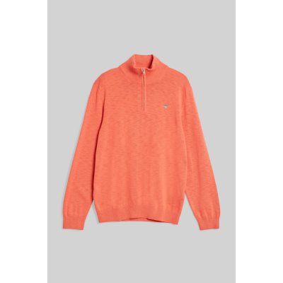 Gant Cotton Flamme Half Zip růžová – Zboží Mobilmania