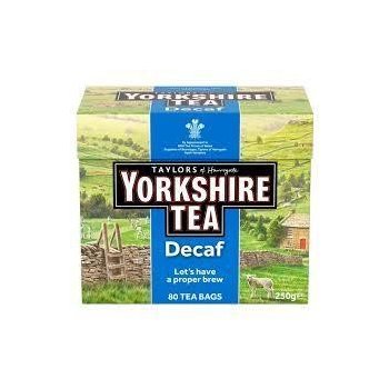 Yorkshire Čaj Tea Decaf Tea bags bez kofeinu 80