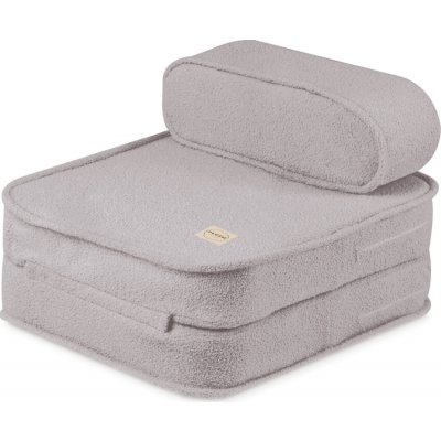 PLUSH NEST Dětské skládací křesílko Beránek (šedý) 150 × 60 × 25 cm – Zboží Dáma