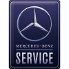 Obraz Nostalgic Art Plechová Cedule Mercedes-Benz Service Logo