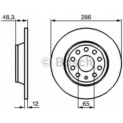 Brzdový kotouč Bosch 0 986 479 247 zadní levý nebo pravý | Zboží Auto
