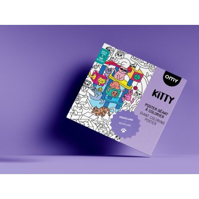 OMY Obří plakát k vybarvení – Kočičí svět KITTY – Zboží Dáma