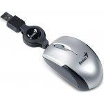 Myš Genius Micro Traveler V2 / optická / 3 tlačítka / 1200dpi - stříbrná (31010125106)