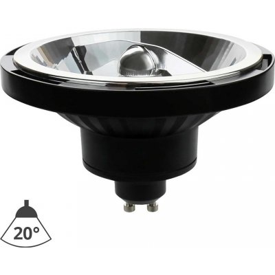 Wojnarowscy LED Žárovka AR111 GU10/10W/230V 4000K 20° černá WJ0350 – Hledejceny.cz