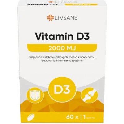 Livsane Vitamin D3 2000 IU 60 ks – Hledejceny.cz