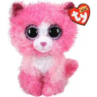 Ty Beanie Boos REAGAN růžová kudrnatá kočka medium 6˝ 15 cm – Hledejceny.cz