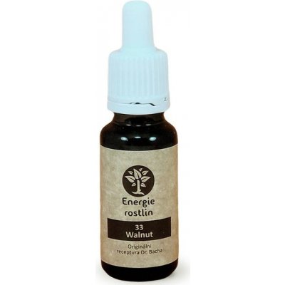 Energie rostlin Bachovy esence 33 Walnut Esence realizace 20 ml – Hledejceny.cz