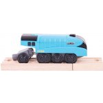 Bigjigs Rail Mallard Elektrická lokomotiva Modrá – Zboží Mobilmania