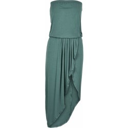 Urban Classics Ladies Viscose Bandeau Dress petrolejová krátké šaty