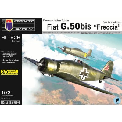 Kovozávody Prostějov Fiat G.50bis Freccia „Special Markings“ 1:72 – Zboží Dáma