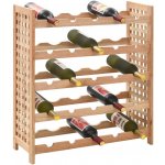 Stojan na víno na 25 lahví masivní ořechové dřevo 63x25x73 cm – Hledejceny.cz