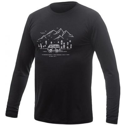 Sensor Merino Active Van Life Pánské triko s dlouhým rukávem Black – Zboží Mobilmania
