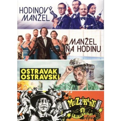 České komedie Kolekce 4DVD 4 disky DVD – Zboží Mobilmania