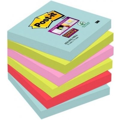 Bloček Post-it 654-6SS-MIA, 76x76 mm, 6x90 lístků – Hledejceny.cz
