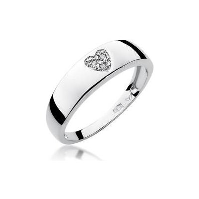Nubis zlatý zásnubní prsten s diamanty W 064W – Zboží Mobilmania