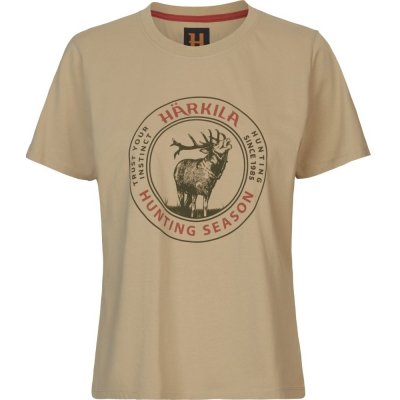 Tričko Härkila Seeland dámské Stag Badge S/S sand – Zboží Dáma