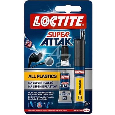 Loctite Super Attak Bond All Plastics 2 g – Zbozi.Blesk.cz