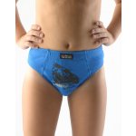 Gina dětské slipy chlapecké širší bok šité s potiskem Adéla 21000P dunaj – Zboží Dáma