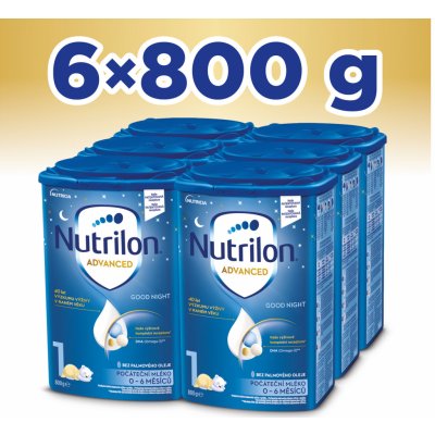 NUTRILON 1 Advanced Good Night 6 x 800 g – Zbozi.Blesk.cz